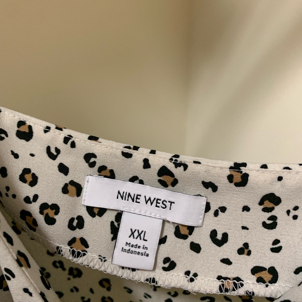 Leopard Print Spaghetti Strap Top - image 2